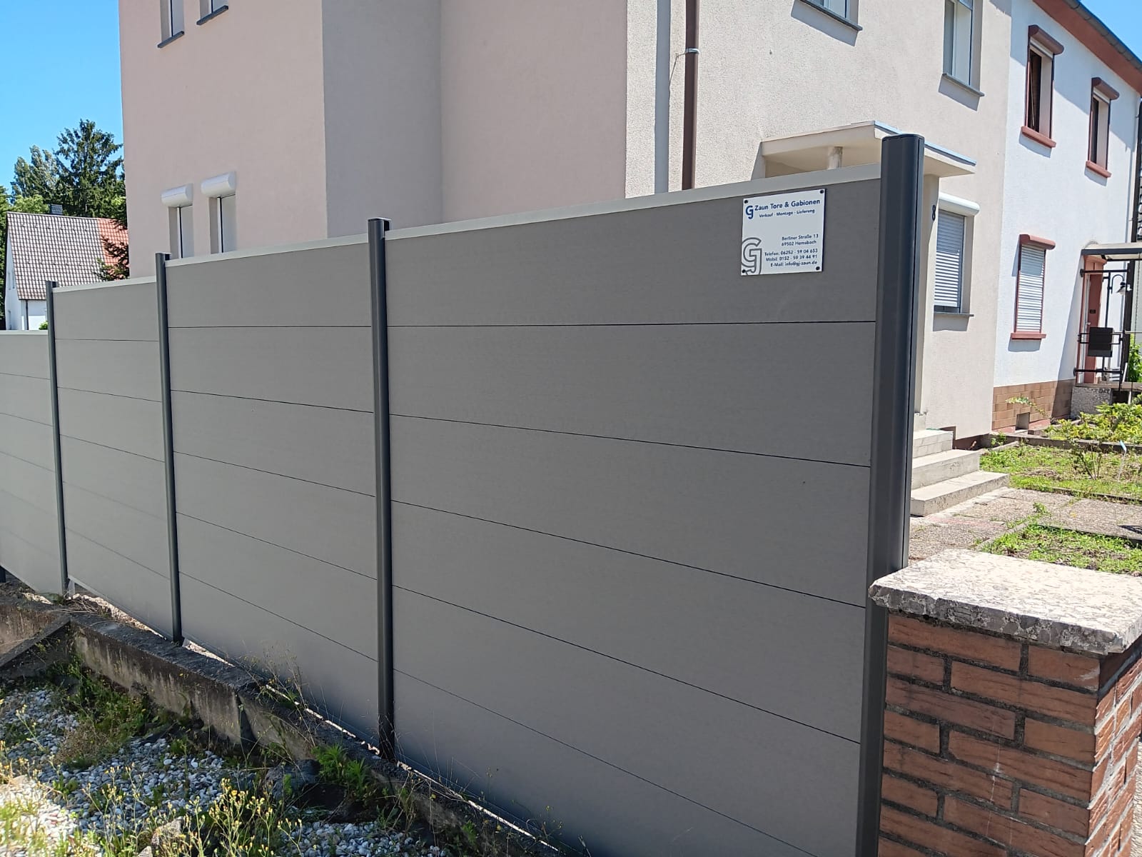 WPC-Zaun moderne Optik